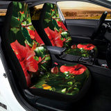 Red Hibiscus Flowers Print Universal Fit Car Seat Covers 102422