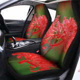 Red Japanese Amaryllis Print Universal Fit Car Seat Covers 102422