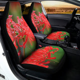 Red Japanese Amaryllis Print Universal Fit Car Seat Covers 102422