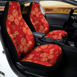 Red Japanese Pattern Print Universal Fit Car Seat Covers 102422