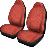Red Japanese Wave Pattern Print Universal Fit Car Seat Covers 102422
