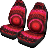 Red Kaleidoscope Print Universal Fit Car Seat Covers 102422