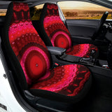 Red Kaleidoscope Print Universal Fit Car Seat Covers 102422
