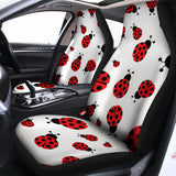 Red Ladybug Pattern Print Universal Fit Car Seat Covers 102422