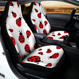 Red Ladybug Pattern Print Universal Fit Car Seat Covers 102422