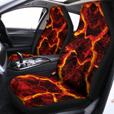 Red Lava Print Universal Fit Car Seat Covers 102422