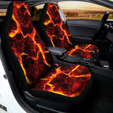 Red Lava Print Universal Fit Car Seat Covers 102422