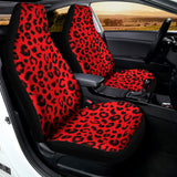Red Leopard Print Universal Fit Car Seat Covers 102422
