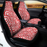 Red Lollipop Candy Pattern Print Universal Fit Car Seat Covers 102422