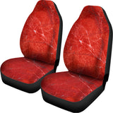 Red Marble Print Universal Fit Car Seat Covers 102422