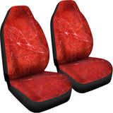 Red Marble Print Universal Fit Car Seat Covers 102422
