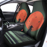 Red Moon Samurai Print Universal Fit Car Seat Covers 102422