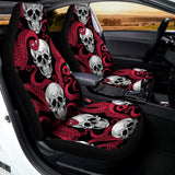Red Octopus Skull Pattern Print Universal Fit Car Seat Covers 102422