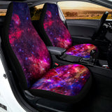 Red Purple Nebula Galaxy Space Print Universal Fit Car Seat Covers 102422