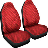 Red Python Snakeskin Print Universal Fit Car Seat Covers 102422