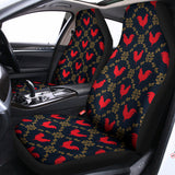 Red Rooster Pattern Print Universal Fit Car Seat Covers 102422