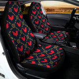 Red Rooster Pattern Print Universal Fit Car Seat Covers 102422