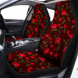 Red Rose Floral Flower Pattern Print Universal Fit Car Seat Covers 102422