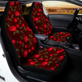Red Rose Floral Flower Pattern Print Universal Fit Car Seat Covers 102422