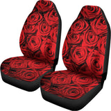 Red Rose Print Universal Fit Car Seat Covers 102422
