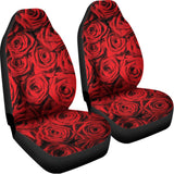 Red Rose Print Universal Fit Car Seat Covers 102422