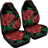 Red Roses Tattoo Print Universal Fit Car Seat Covers 102422