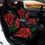 Red Roses Tattoo Print Universal Fit Car Seat Covers 102422