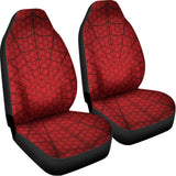 Red Spider Web Print Universal Fit Car Seat Covers 102422