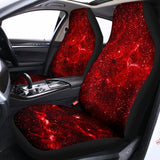 Red Stardust Universe Galaxy Space Print Universal Fit Car Seat Covers 102422