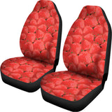 Red Strawberry Pattern Print Universal Fit Car Seat Covers 102422