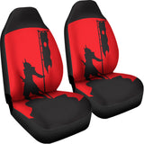 Red Sun Samurai Print Universal Fit Car Seat Covers 102422