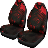 Red Sunset Samurai Print Universal Fit Car Seat Covers 102422