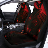 Red Sunset Samurai Print Universal Fit Car Seat Covers 102422