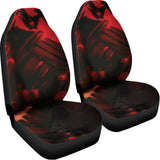 Red Sunset Samurai Print Universal Fit Car Seat Covers 102422