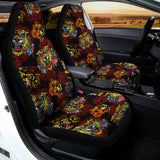 Red Tiger Tattoo Pattern Print Universal Fit Car Seat Covers 102422