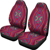 Red Tribal Ethnic Mandala Print Universal Fit Car Seat Covers 102422