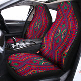 Red Tribal Ethnic Mandala Print Universal Fit Car Seat Covers 102422