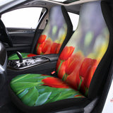 Red Tulip Print Universal Fit Car Seat Covers 102422