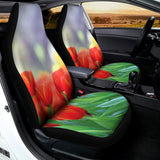 Red Tulip Print Universal Fit Car Seat Covers 102422