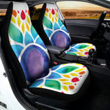 Reiki Chakra Flower Print Universal Fit Car Seat Covers 102422