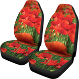 Remembrance Day Poppy Print Universal Fit Car Seat Covers 102422