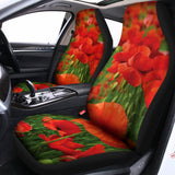 Remembrance Day Poppy Print Universal Fit Car Seat Covers 102422