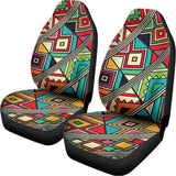 Retro African Ethnic Tribal Print Universal Fit Car Seat Covers 102422
