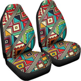 Retro African Ethnic Tribal Print Universal Fit Car Seat Covers 102422