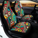 Retro African Ethnic Tribal Print Universal Fit Car Seat Covers 102422