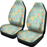 Retro Air Balloon Pattern Print Universal Fit Car Seat Covers 102422