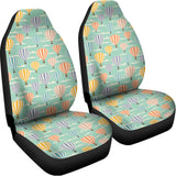 Retro Air Balloon Pattern Print Universal Fit Car Seat Covers 102422