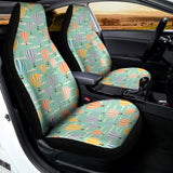 Retro Air Balloon Pattern Print Universal Fit Car Seat Covers 102422