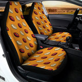 Retro American Football Ball Print Universal Fit Car Seat Covers 102422