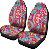 Retro Bohemian Mandala Pattern Print Universal Fit Car Seat Covers 102422
